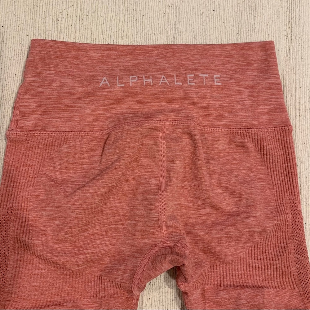 Alphalete Aero rose pink seamless leggings small - Picture 5 of 11